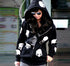 Women's Skull Zipper Sweater Hooded Cardigan Casual Hoodies